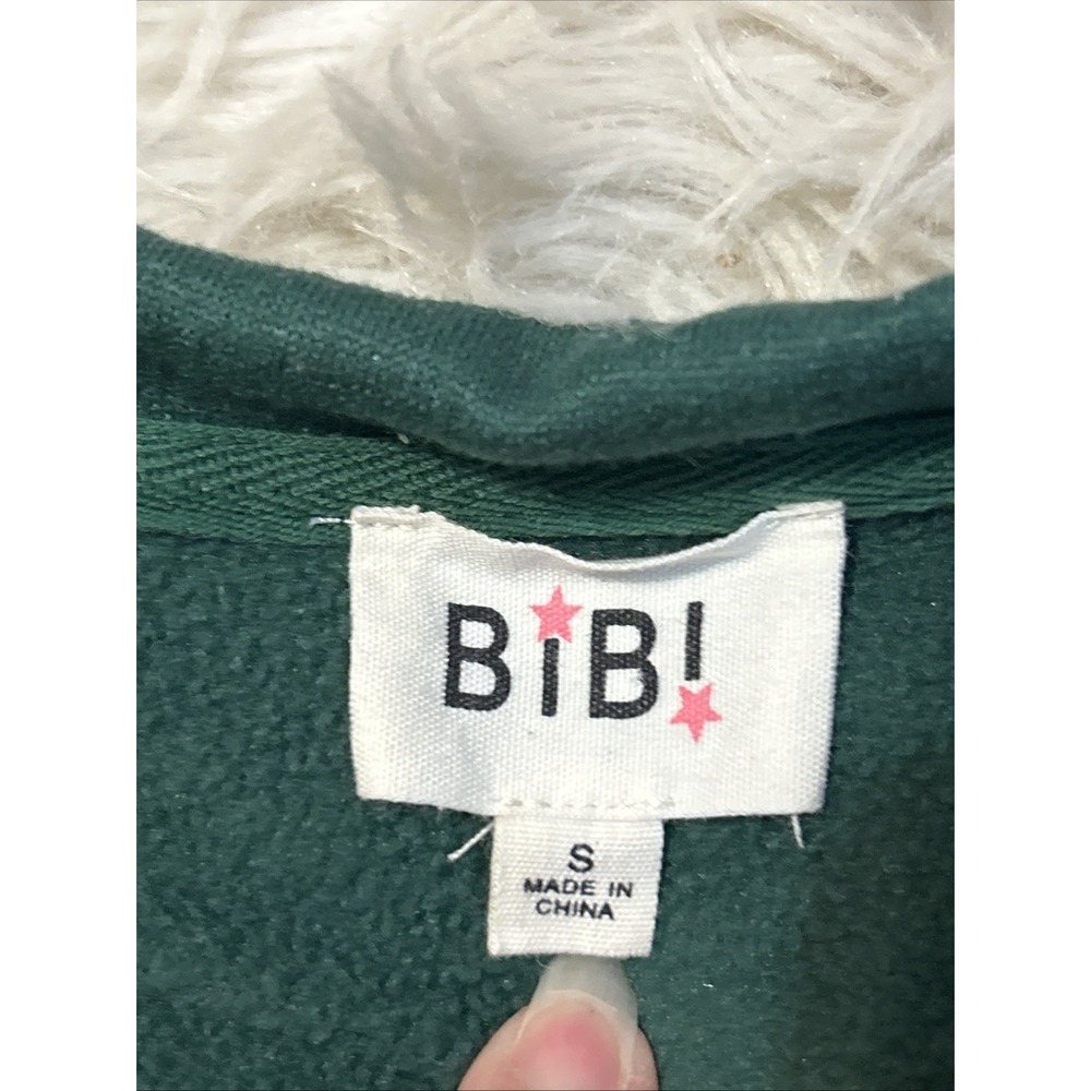 Bibi Green Red Plaid Ribbon Crewneck Pullover Christmas Gold Sequin Holiday Sz S - Picture 7 of 12